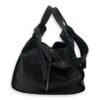 Hammock Medium Black Top Handle Bag in Calfskin, Silver hardware - Image 2