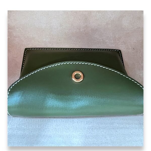 Extra Bag L27 Shoulder Bag Green in Calfskin, Gold hardware - Image 13