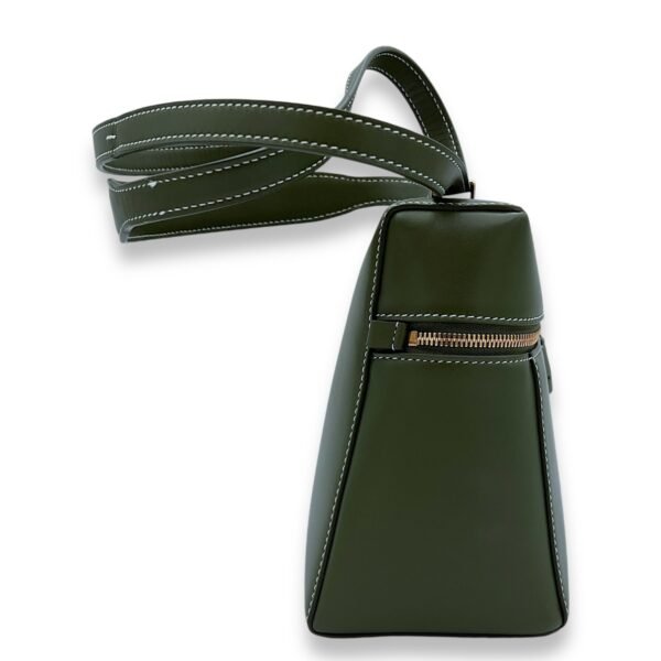 Extra Bag L27 Shoulder Bag Green in Calfskin, Gold hardware - Image 4