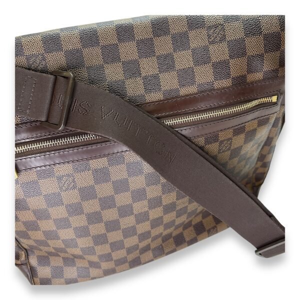 Abbesses Damier Ebene Messenger Bag in Coated Canvas, Gold hardware - Image 11