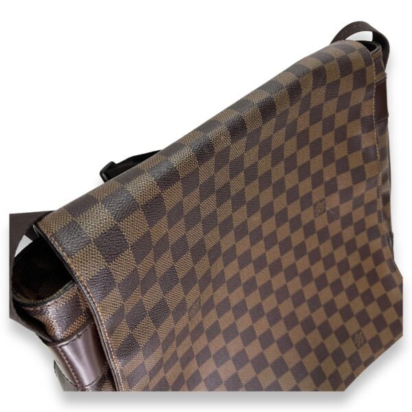 Abbesses Damier Ebene Messenger Bag in Coated Canvas, Gold hardware - Image 12