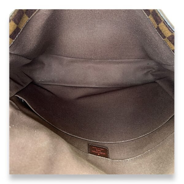 Abbesses Damier Ebene Messenger Bag in Coated Canvas, Gold hardware - Image 13