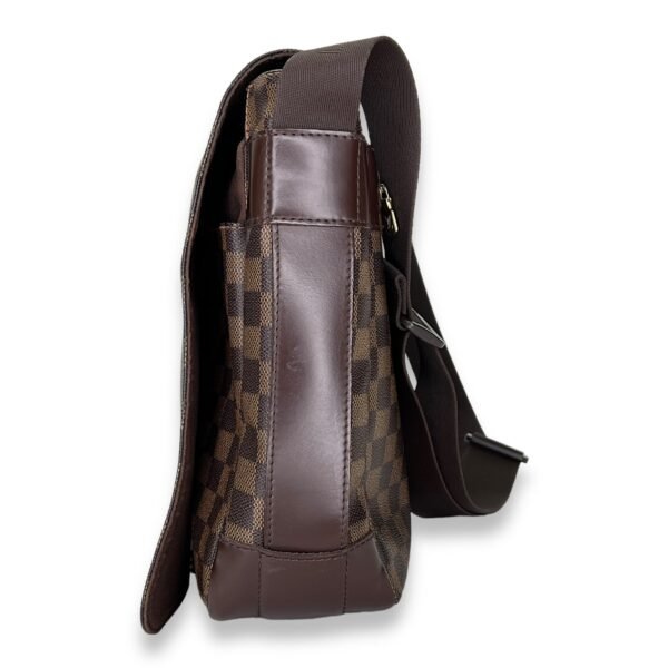Abbesses Damier Ebene Messenger Bag in Coated Canvas, Gold hardware - Image 3