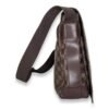 Abbesses Damier Ebene Messenger Bag in Coated Canvas, Gold hardware - Image 4
