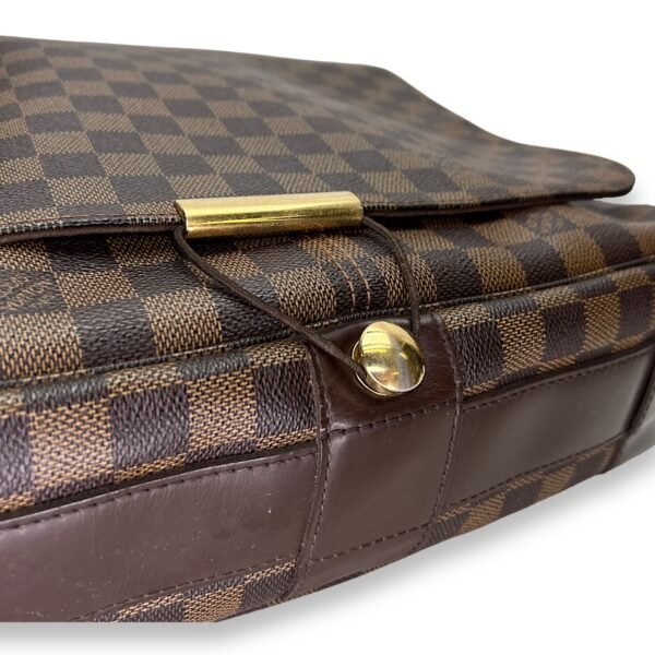 Abbesses Damier Ebene Messenger Bag in Coated Canvas, Gold hardware - Image 6