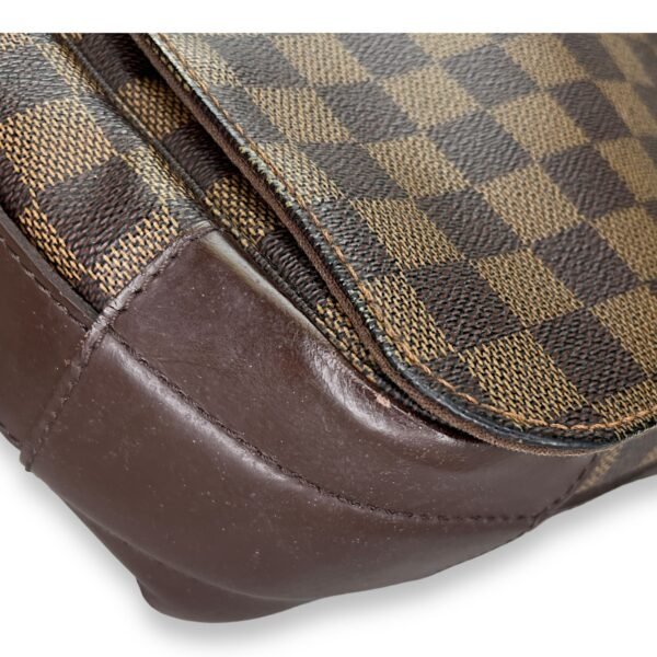 Abbesses Damier Ebene Messenger Bag in Coated Canvas, Gold hardware - Image 8