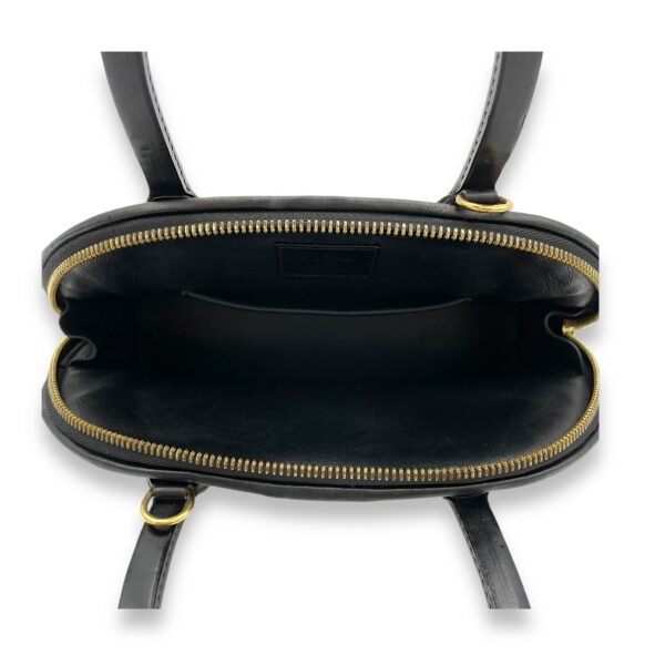Alma BB Black Top Handle Bag in Calfskin, Gold hardware - Image 11