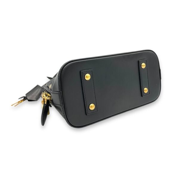 Alma BB Black Top Handle Bag in Calfskin, Gold hardware - Image 5