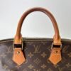 Alma PM Brown Top Handle Bag in Monogram Coated Canvas, Gold hardware - Image 14