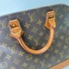 Alma PM Brown Top Handle Bag in Monogram Coated Canvas, Gold hardware - Image 6