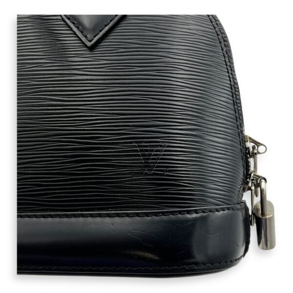 Alma Top Handle Bag BB Black in Epi Leather, Silver hardware - Image 10
