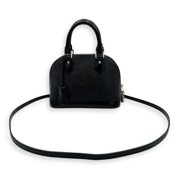 Alma Top Handle Bag BB Black in Epi Leather, Silver hardware - Image 12