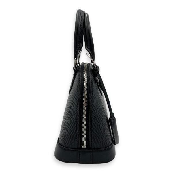 Alma Top Handle Bag BB Black in Epi Leather, Silver hardware - Image 2