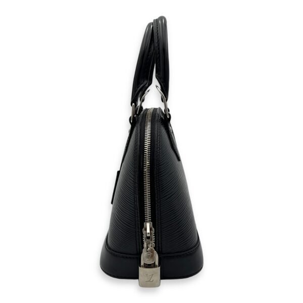Alma Top Handle Bag BB Black in Epi Leather, Silver hardware - Image 3