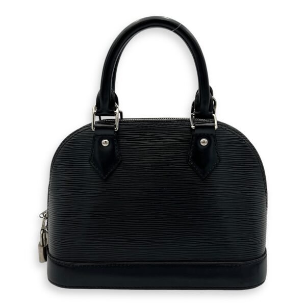 Alma Top Handle Bag BB Black in Epi Leather, Silver hardware - Image 4