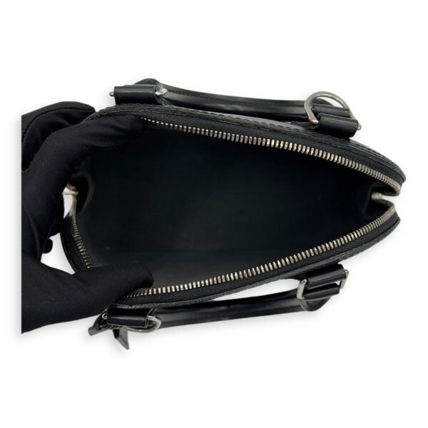 Alma Top Handle Bag BB Black in Epi Leather, Silver hardware - Image 6