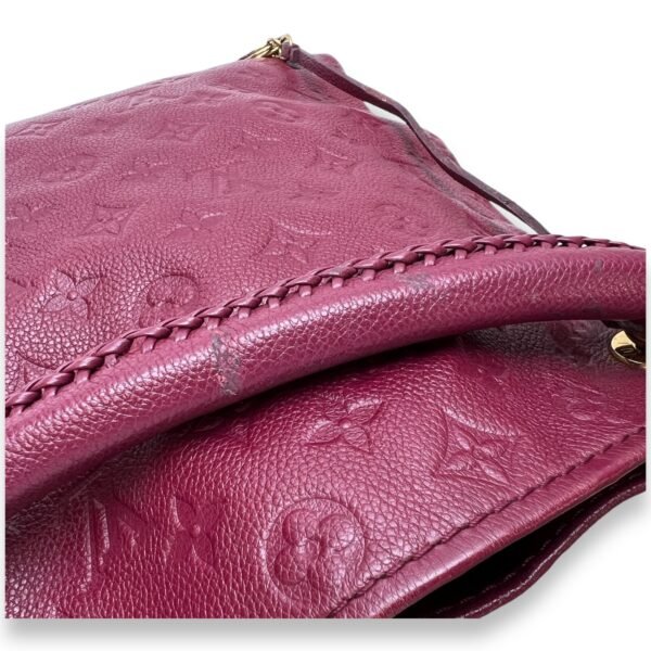 Artsy Top Handle Bag Red in Monogram Empreinte Leather, Gold hardware - Image 12