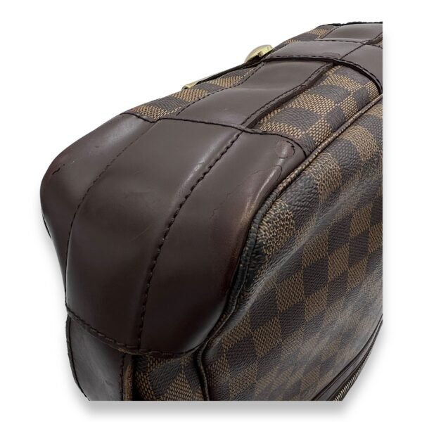 Bastille Messenger Bag Damier Ebene in Coated Canvas, Gold hardware - Image 8
