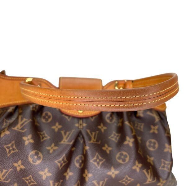 Boetie MM Brown Shoulder Bag in Monogram Coated Canvas, Gold hardware - Image 10