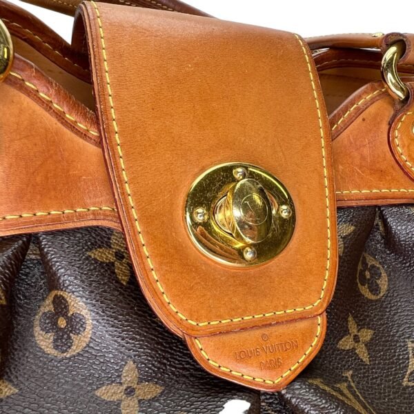 Boetie MM Brown Shoulder Bag in Monogram Coated Canvas, Gold hardware - Image 12