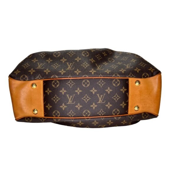 Boetie MM Brown Shoulder Bag in Monogram Coated Canvas, Gold hardware - Image 4