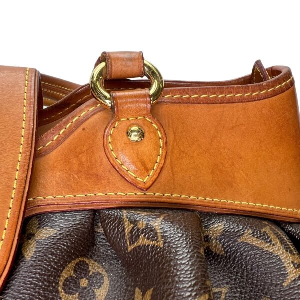 Boetie MM Brown Shoulder Bag in Monogram Coated Canvas, Gold hardware - Image 6