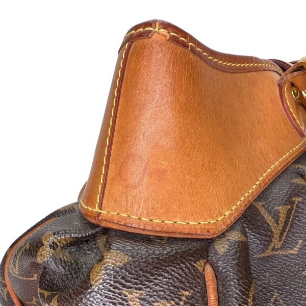 Boetie MM Brown Shoulder Bag in Monogram Coated Canvas, Gold hardware - Image 7