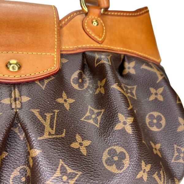 Boetie MM Brown Shoulder Bag in Monogram Coated Canvas, Gold hardware - Image 8