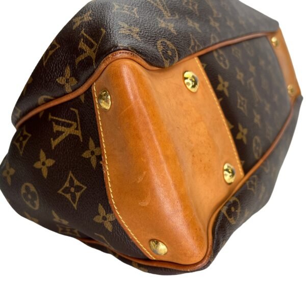 Boetie MM Brown Shoulder Bag in Monogram Coated Canvas, Gold hardware - Image 9
