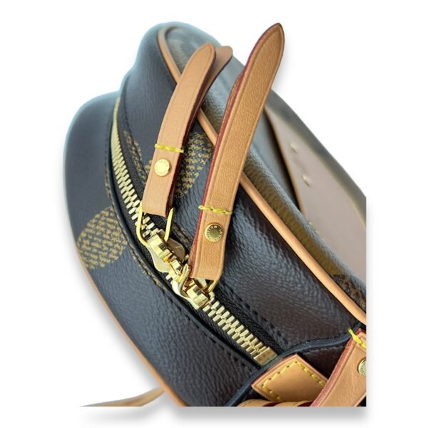 Boite a Chapeau MM Brown Crossbody Bag in Monogram Coated Canvas, Gold hardware - Image 11