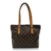 Cabas Piano Tote Bag Brown in Monogram Coated Canvas, Gold hardware - Image 2