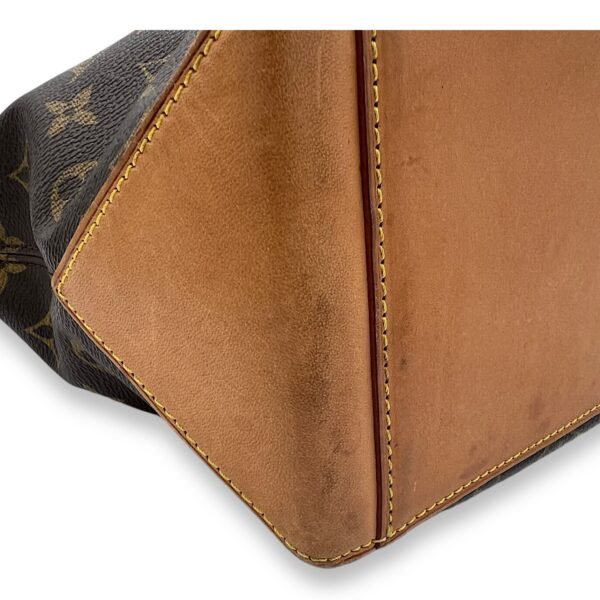 Cabas Piano Tote Bag Brown in Monogram Coated Canvas, Gold hardware - Image 6