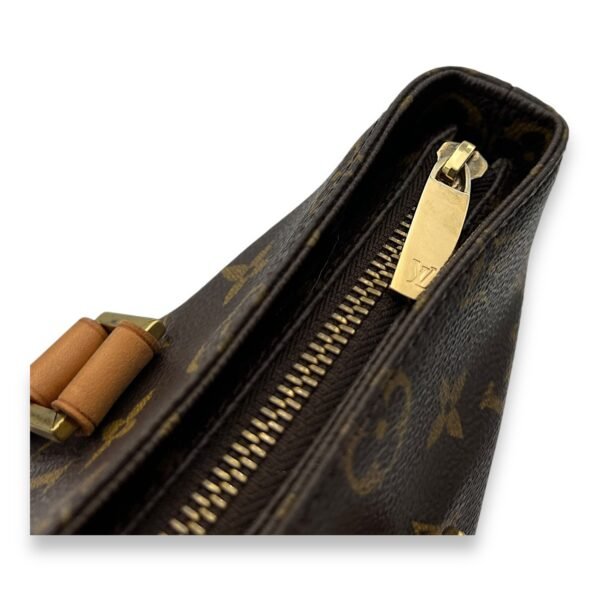 Cabas Piano Tote Bag Brown in Monogram Coated Canvas, Gold hardware - Image 8
