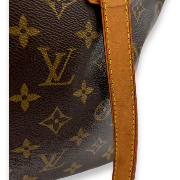 Cabas Piano Tote Bag Brown in Monogram Coated Canvas, Gold hardware - Image 9