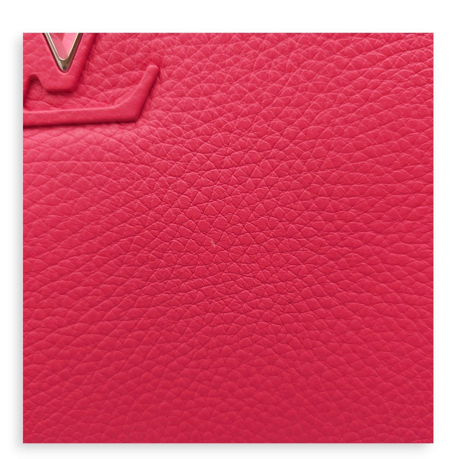 Capucines BB Pink Top Handle Bag in Taurillon Leather, Silver hardware - Image 11