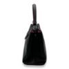 Capucines MM Black Top Handle Bag in Taurillon Leather, Silver hardware - Image 3
