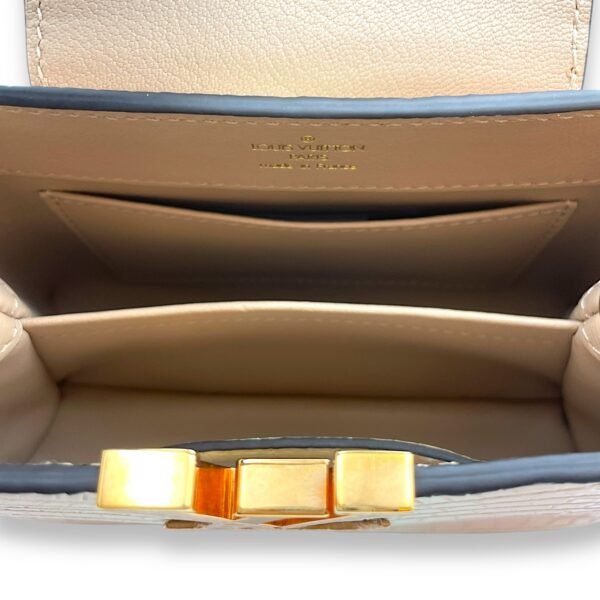 Capucines Mini Rosegold Top Handle Bag in Porosus crocodile, Gold hardware - Image 6