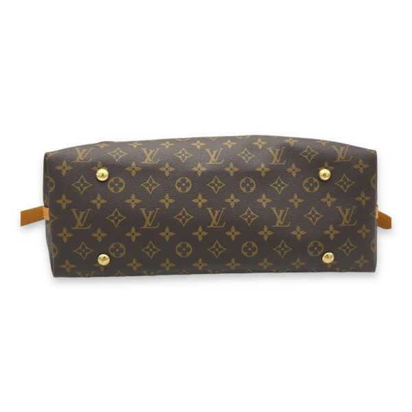 Carryall Shoulder Bag MM Brown in Monogram Coated Canvas, Gold hardware - Image 5
