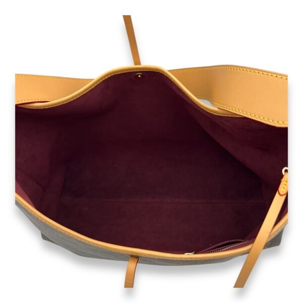 Carryall Shoulder Bag MM Brown in Monogram Coated Canvas, Gold hardware - Image 6