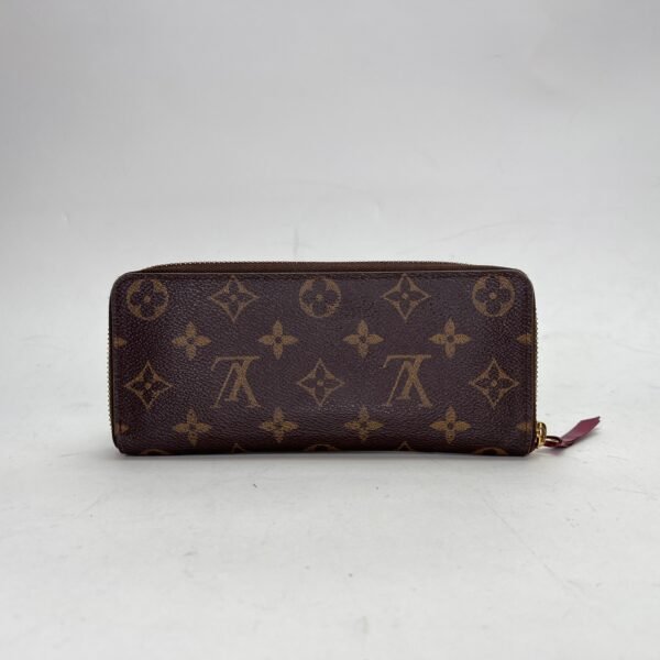 Clemence Brown Wallet in Monogram Coated Canvas, Gold hardware - Image 2