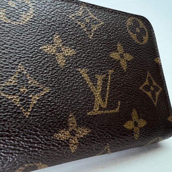 Clemence Brown Wallet in Monogram Coated Canvas, Gold hardware - Image 6