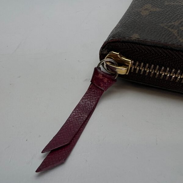 Clemence Brown Wallet in Monogram Coated Canvas, Gold hardware - Image 8