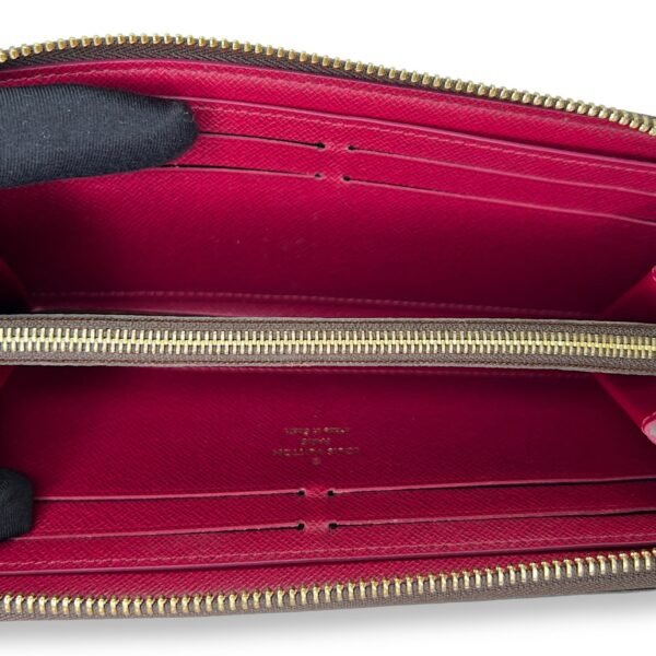 Clemence Long Brown Wallet in Monogram Coated Canvas, Gold hardware - Image 12