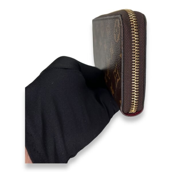 Clemence Long Brown Wallet in Monogram Coated Canvas, Gold hardware - Image 3