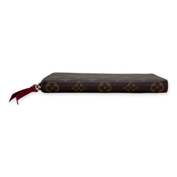 Clemence Long Brown Wallet in Monogram Coated Canvas, Gold hardware - Image 5