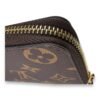 Clemence Long Brown Wallet in Monogram Coated Canvas, Gold hardware - Image 7