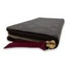 Clemence Long Brown Wallet in Monogram Coated Canvas, Gold hardware - Image 8
