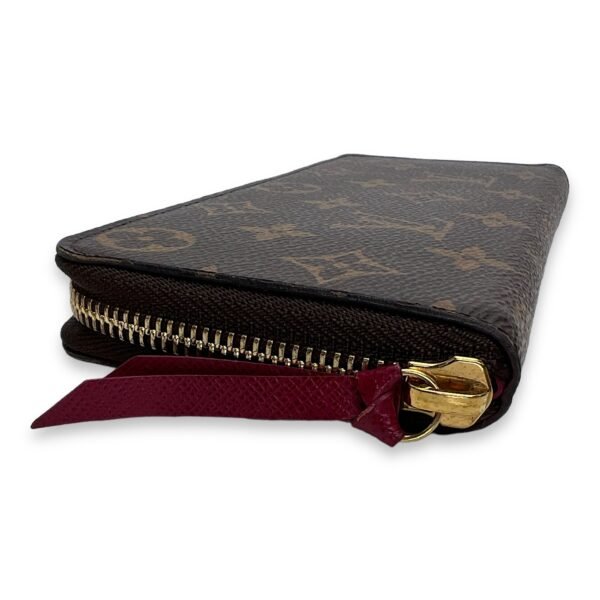 Clemence Long Brown Wallet in Monogram Coated Canvas, Gold hardware - Image 8