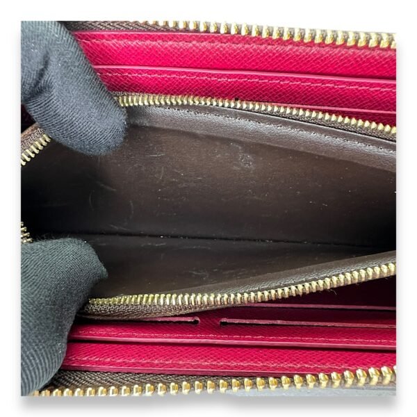 Clemence Long Brown Wallet in Monogram Coated Canvas, Gold hardware - Image 9