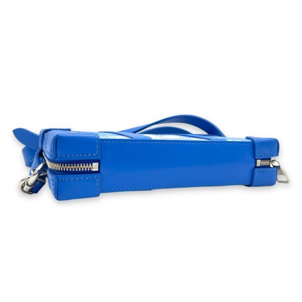 Clouds Soft Trunk Blue Crossbody Bag in Monogram Coated Canvas, Silver hardware - Image 5